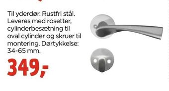 jem & fix Dørgreb til yderdør tilbud