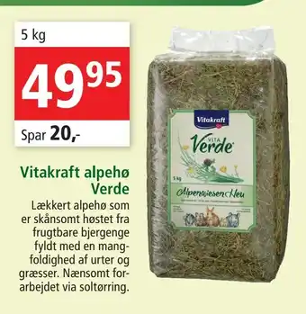 Maxi Zoo Vitakraft alpehø Verde tilbud