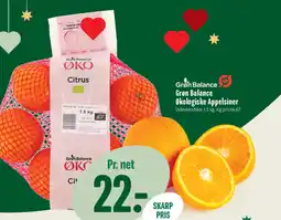 Min Købmand Grøn Balance Økologiske Appelsiner tilbud
