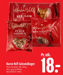 Min Købmand Karen Volf Julesmåkager tilbud