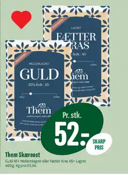 Min Købmand Them Skæreost tilbud