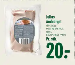 Min Købmand Julius Andebryst tilbud
