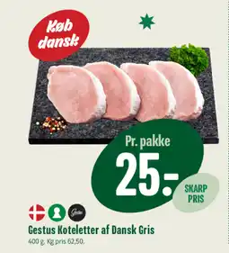 Min Købmand Gestus Koteletter af Dansk Gris tilbud
