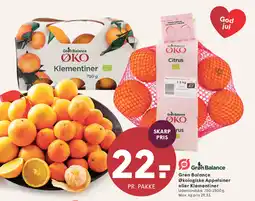 SPAR Grøn Balance Økologiske Appelsiner eller Klementiner tilbud