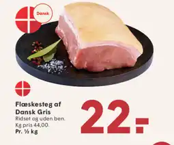 SPAR Flæskesteg af Dansk Gris tilbud