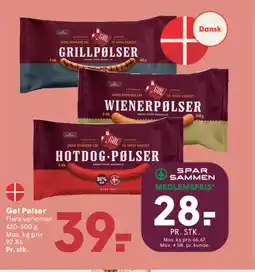 SPAR Gøl Pølser tilbud