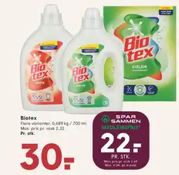 SPAR Biotex tilbud