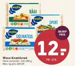 SPAR Wasa Knækbrød tilbud