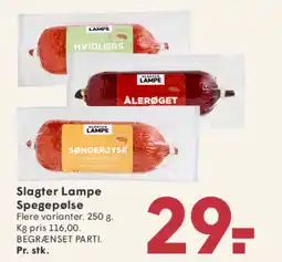 SPAR Slagter Lampe Spegepølse tilbud