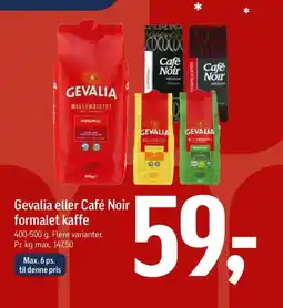 Føtex Gevalia eller Café Noir formalet kaffe tilbud