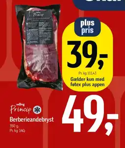 Føtex Salling Princip Berberieandebryst tilbud