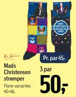Føtex Mads Christensen strømper tilbud