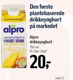 Føtex Alpro drikkeyoghurt tilbud