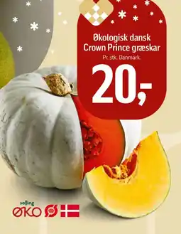 Føtex Økologisk dansk Crown Prince græskar tilbud