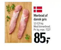 Føtex Mørbrad af dansk gris tilbud