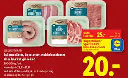 Lidl VILSTRUPGÅRD Julemedister, koteletter, nakkekoteletter eller hakket grisekød tilbud