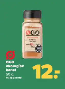 Netto ØGO Økologisk kanel tilbud