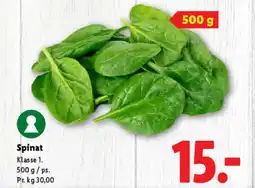 Lidl Spinat tilbud