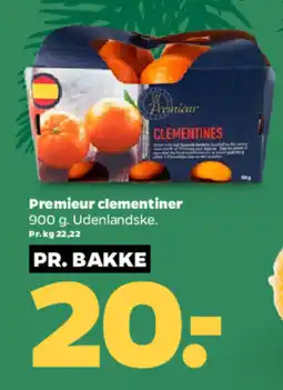 Netto PREMIEUR Clementiner tilbud