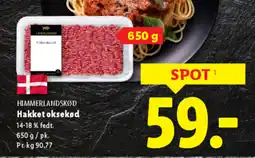 Lidl HIMMERLANDSKØD Hakket oksekød tilbud