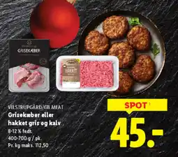 Lidl VILSTRUPGÅRD/GB MEAT Grisekæber eller hakket gris og kalv tilbud