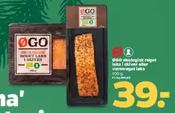Netto ØGO Økologisk røget laks i skiver eller varmrøget laks tilbud