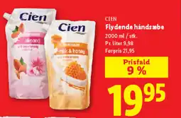 Lidl CIEN Flydende håndsæbe tilbud