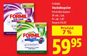 Lidl FORMIL Vaskekapsler tilbud