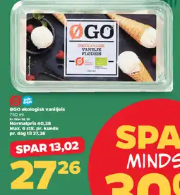 Netto ØGO Økologisk vaniljeis tilbud