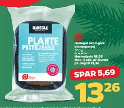 Netto HANEGAL Økologisk plantepostej tilbud