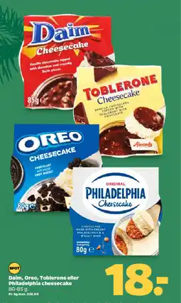 Netto Daim, oreo, toblerone eller philadelphia cheesecake tilbud