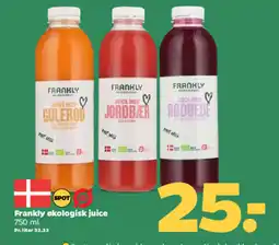 Netto FRANKLY Økologisk juice tilbud