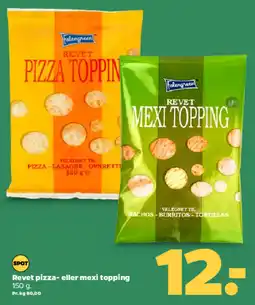 Netto Revet pizza- eller mexi topping tilbud