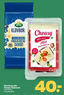 Netto Klovborg eller cheasy skæreost tilbud