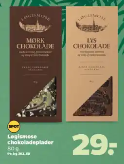 Netto LØGISMOSE Chokoladeplader tilbud