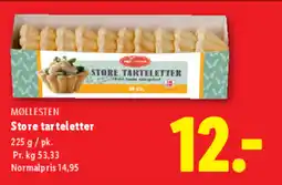 Lidl MØLLESTEN Store tarteletter tilbud