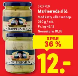 Lidl SKIPPER Marinerede sild tilbud