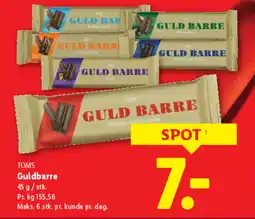 Lidl TOMS Guldbarre tilbud