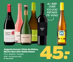 Netto Auguste bessac côtes du rhône, mucho mas eller noble house tilbud