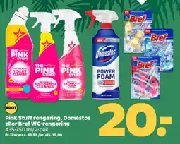 Netto Pink stuff rengøring, domestos eller bref wc-rengøring tilbud