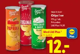 Lidl SNACK DAY Chips i rør tilbud