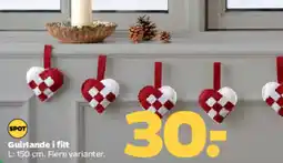 Netto Guirlande i filt tilbud