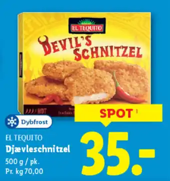 Lidl EL TEQUITO Djævleschnitzel tilbud