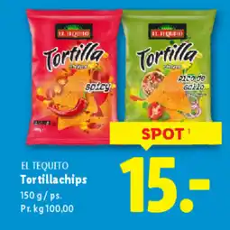 Lidl EL TEQUITO Tortillachips tilbud