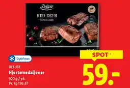Lidl DELUXE Hjortemedaljoner tilbud