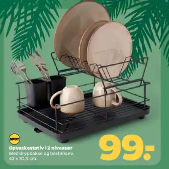 Netto Opvaskestativ i 2 niveauer tilbud