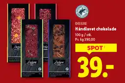 Lidl DELUXE Håndlavet chokolade tilbud