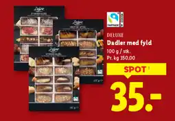 Lidl DELUXE Dadler med fyld tilbud