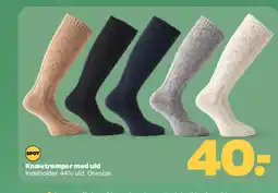 Netto Knæstrømper med uld tilbud