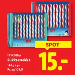 Lidl FAVORINA Sukkerstokke tilbud